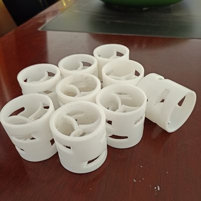 PTFE Pall 포장 반지 50mm 타워의 응용 온도에 적합